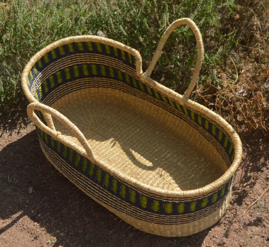 baby moses basket - baby cribs - nursery baskets from bolga ghana