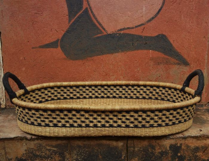 natural changing basket