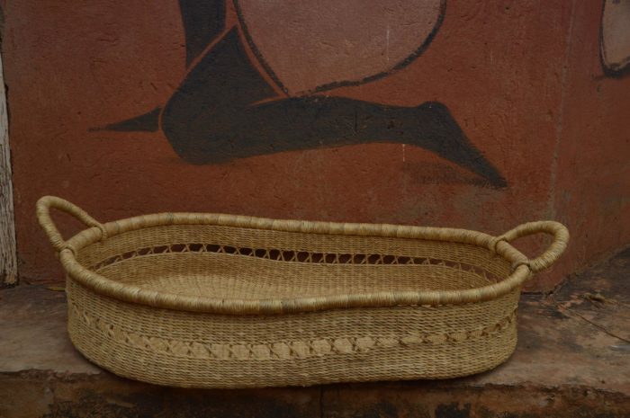 natural changing basket