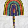 multicolor fan hand fans straw fans bolga ghana fans woven fans wholesale fans worldwide shipping